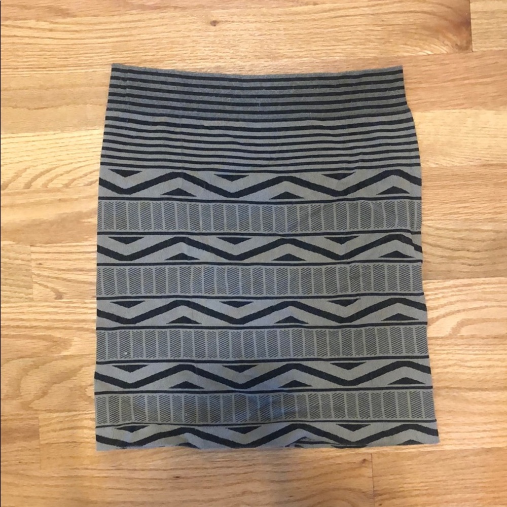 BCBGeneration Tribal Print Bodycon Skirt